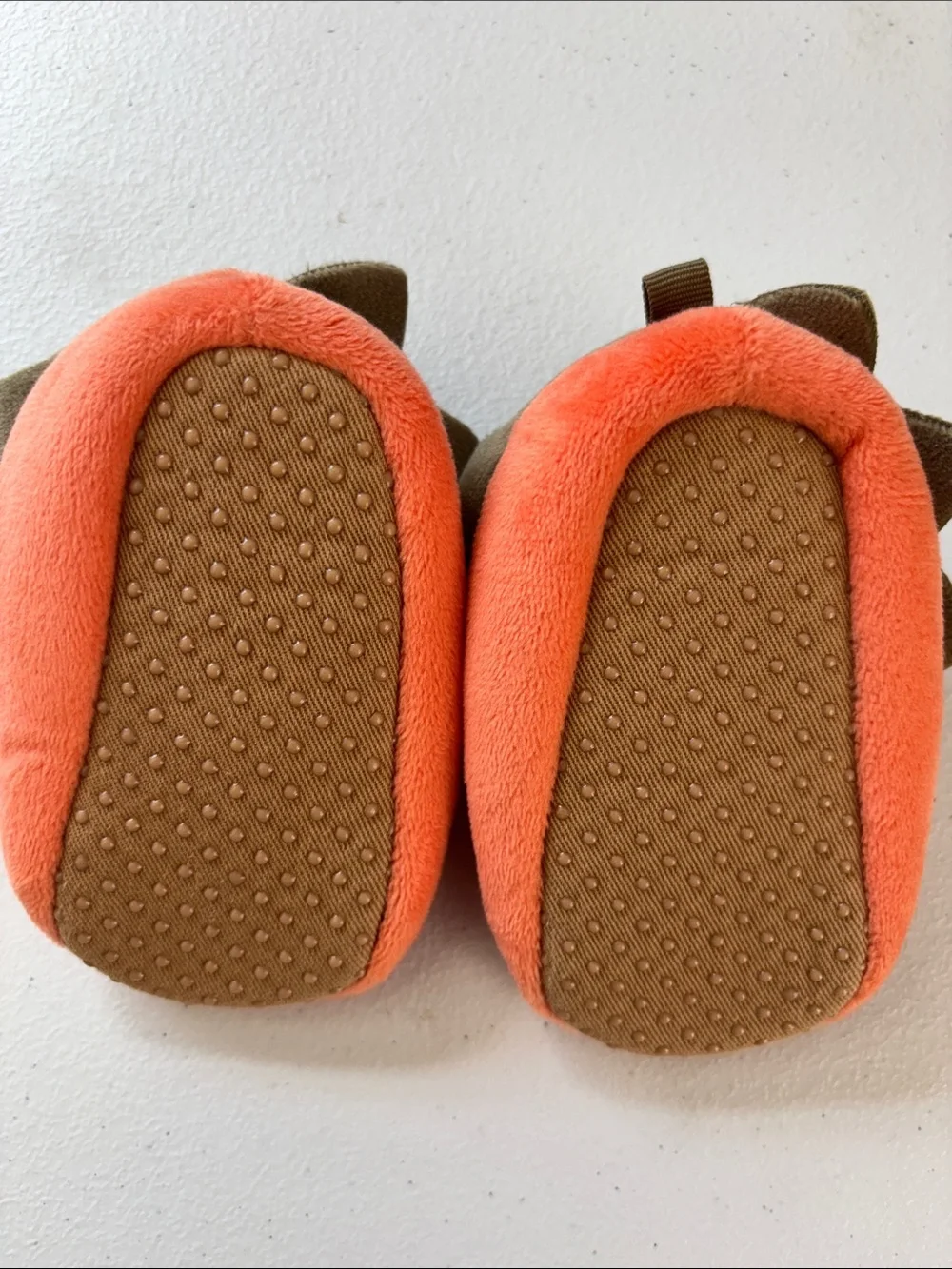 Old Navy Baby Pumpkin Romper with Booties 6-12M